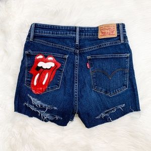 LEVI'S 712 high rise skinny altered jeans